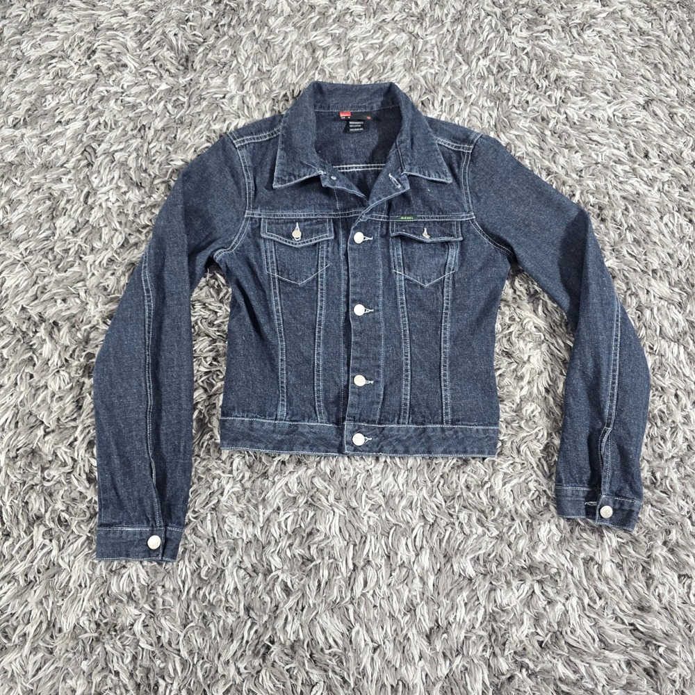 Diesel Mens Dark Wash Denim Jacket 00ECAL F0001 Blue Cotton Size M